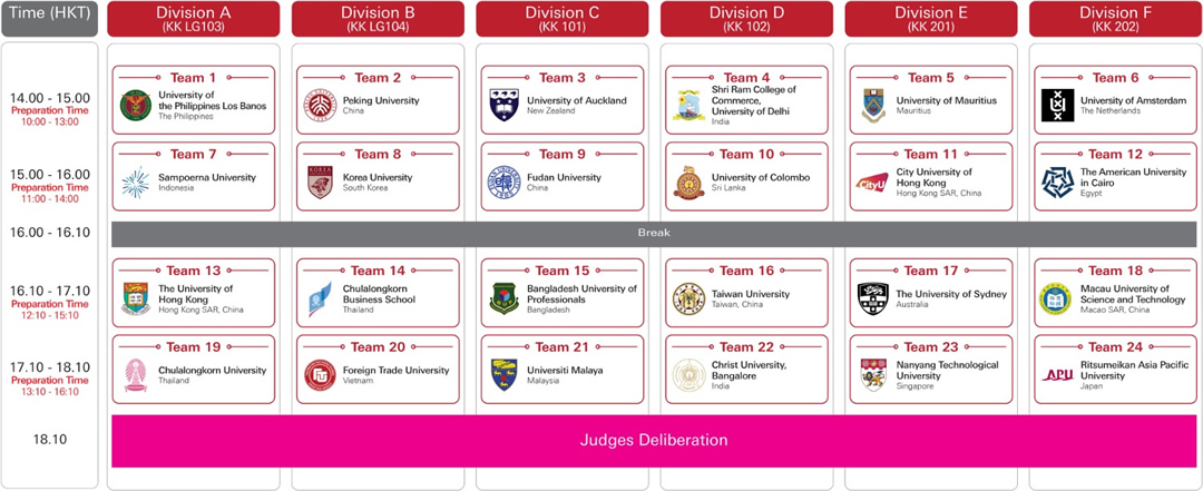 Schedule